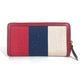 GUCCI Long Wallet Purse 524790 Canvas / leather Red Long wallet logo stripe Women Used Authentic
