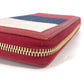 GUCCI Long Wallet Purse 524790 Canvas / leather Red Long wallet logo stripe Women Used Authentic