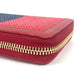 GUCCI Long Wallet Purse 524790 Canvas / leather Red Long wallet logo stripe Women Used Authentic