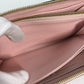 LOUIS VUITTON Long Wallet Purse M80403 Monogram Ann Platt Leather pink Monogram Empreinte by the Pool Zippy wallet mens Used Authentic