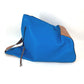 LOEWE Shoulder Bag leather blue bag bicolor Anton Women Used Authentic