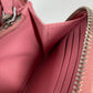 PRADA Long Wallet Purse saffiano leather pink Long wallet logo Women Used Authentic