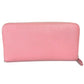 PRADA Long Wallet Purse saffiano leather pink Long wallet logo Women Used Authentic