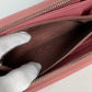 PRADA Long Wallet Purse saffiano leather pink Long wallet logo Women Used Authentic