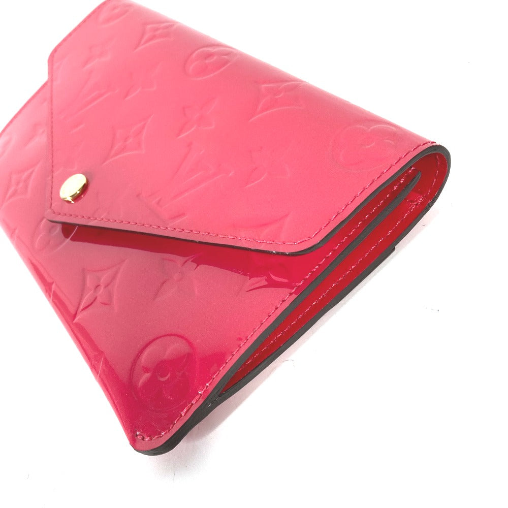 LOUIS VUITTON Long Wallet Purse M61689 Monogram Vernis pink Monogram Vernis Portefeuille Jeanne Women Used Authentic