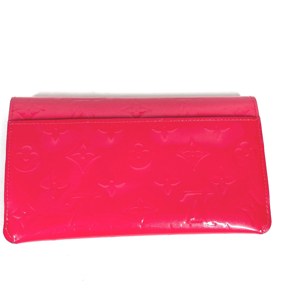 LOUIS VUITTON Long Wallet Purse M61689 Monogram Vernis pink Monogram Vernis Portefeuille Jeanne Women Used Authentic