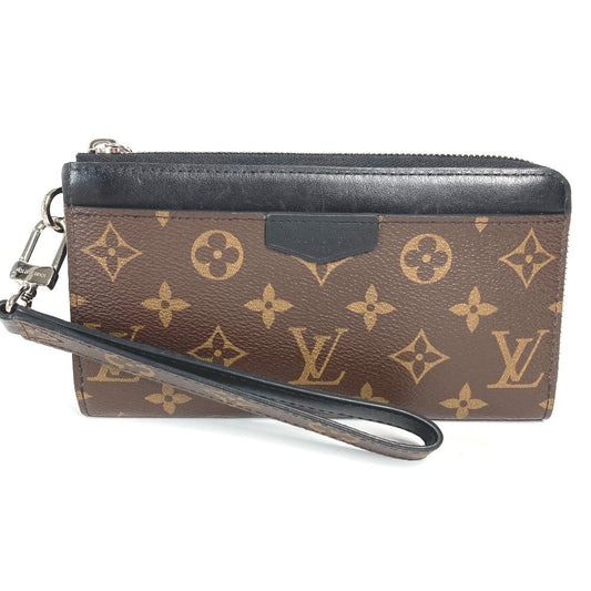 LOUIS VUITTON Long Wallet Purse M69407 Monogram macacer canvas Brown Monogram macacer Zippy Dragonne mens Used Authentic