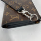 LOUIS VUITTON Long Wallet Purse M69407 Monogram macacer canvas Brown Monogram macacer Zippy Dragonne mens Used Authentic