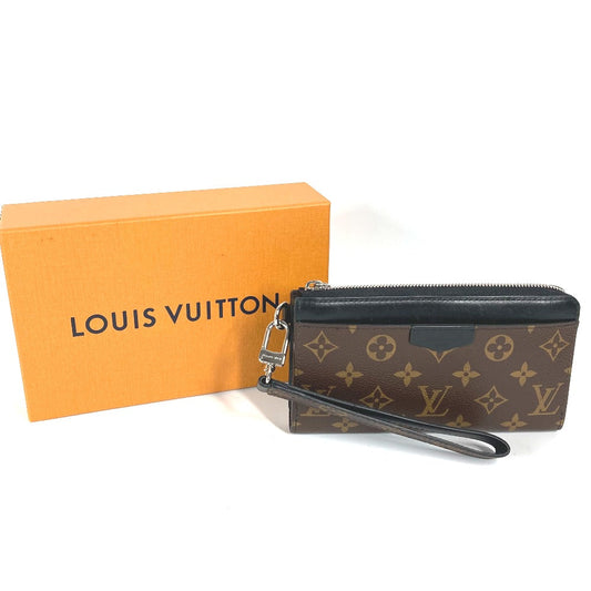 LOUIS VUITTON Long Wallet Purse M69407 Monogram macacer canvas Brown Monogram macacer Zippy Dragonne mens Used Authentic