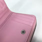 BALENCIAGA Folded wallet 674847 leather Light pink Compact wallet Compact zip Women Used Authentic