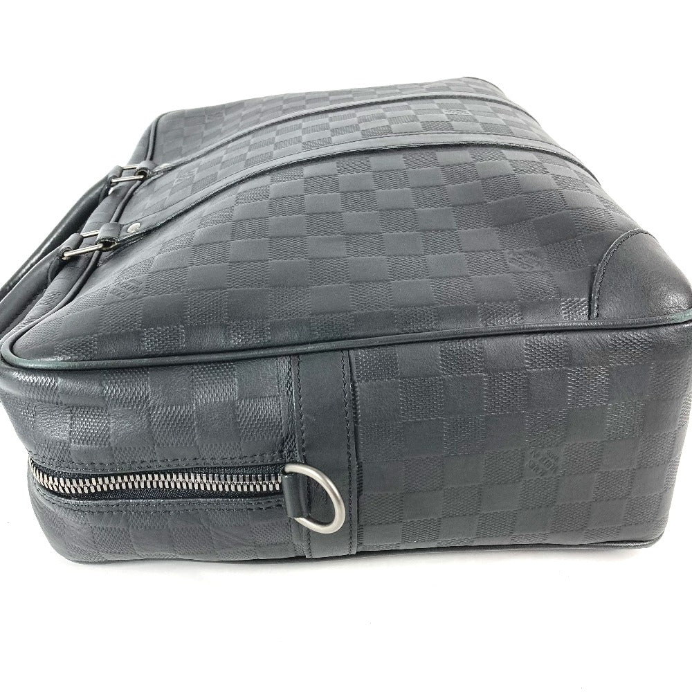 LOUIS VUITTON Handbag N41146 Damier Anfini Leather black Damier Anfini Porto Document Voyage