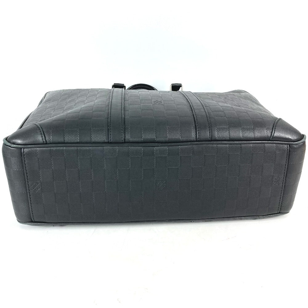 LOUIS VUITTON Handbag N41146 Damier Anfini Leather black Damier Anfini Porto Document Voyage