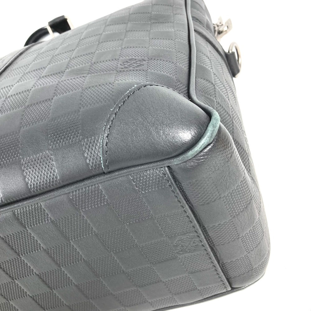 LOUIS VUITTON Handbag N41146 Damier Anfini Leather black Damier Anfini Porto Document Voyage