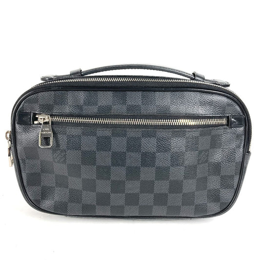 LOUIS VUITTON Sling bag N41289 Damier Grafitto Canvas black Damier Grafitte Ambreil mens Used Authentic