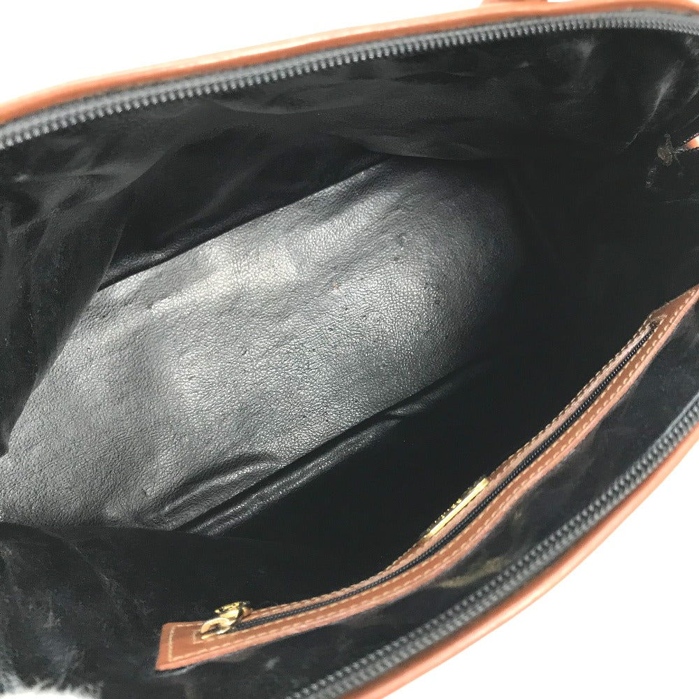 FENDI Handbag PVC / Leather Brown x khaki Alma type Pecan