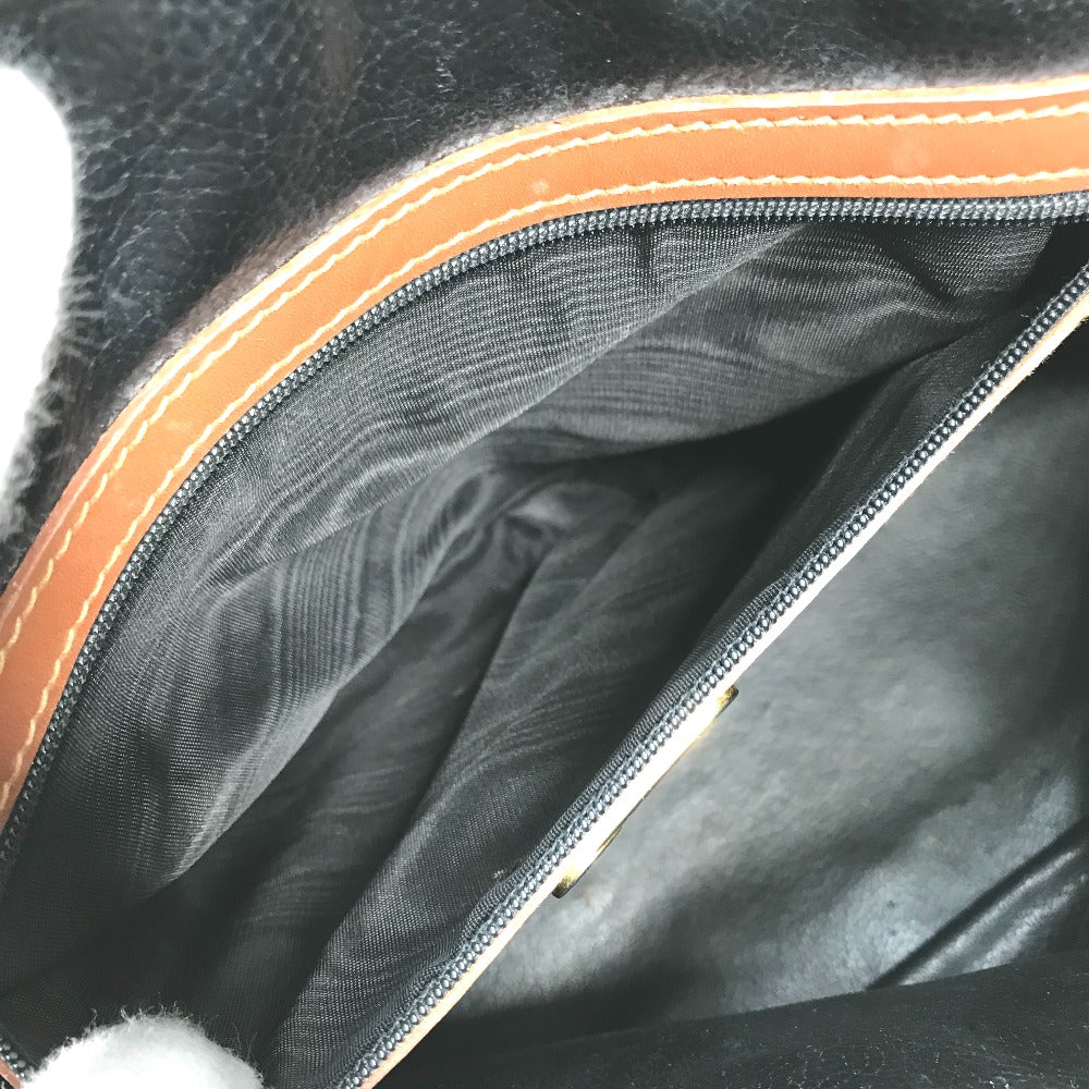 FENDI Handbag PVC / Leather Brown x khaki Alma type Pecan
