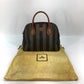 FENDI Handbag PVC / Leather Brown x khaki Alma type Pecan