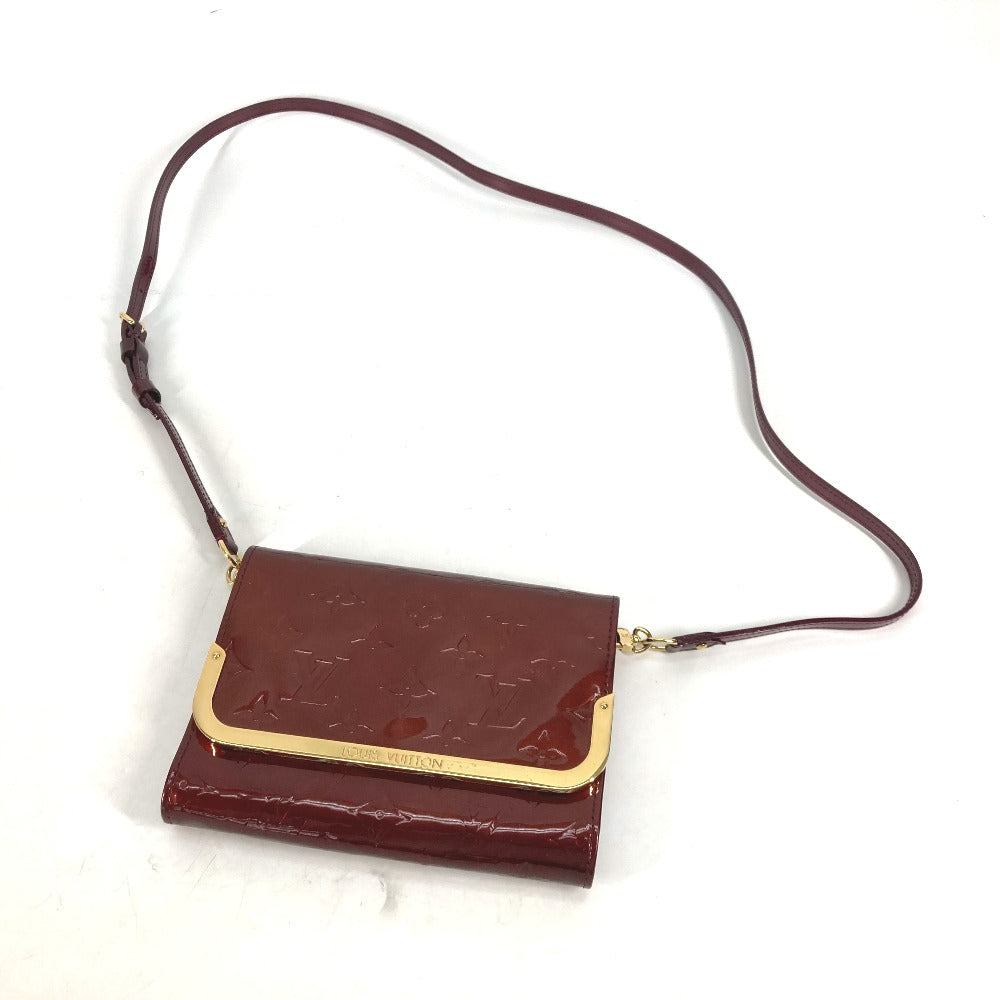 LOUIS VUITTON Clutch bag M91547 Monogram Vernis purple Monogram Vernis Rossmore PM Women Used Authentic