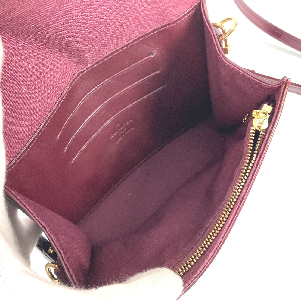 LOUIS VUITTON Clutch bag M91547 Monogram Vernis purple Monogram Vernis Rossmore PM Women Used Authentic