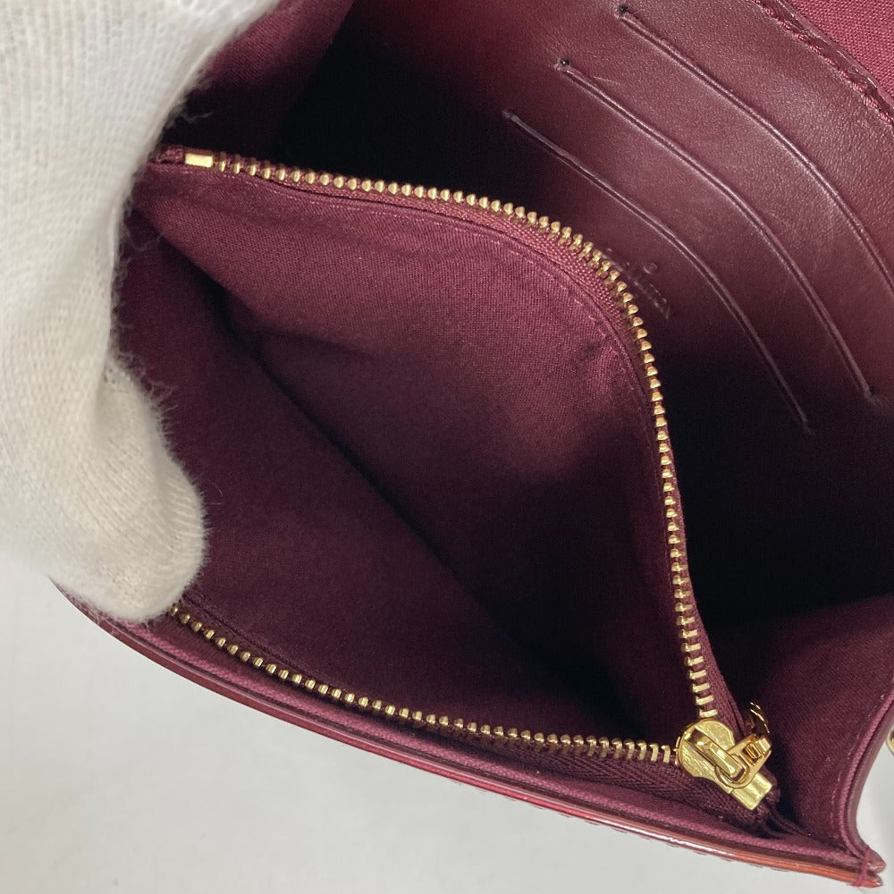LOUIS VUITTON Clutch bag M91547 Monogram Vernis purple Monogram Vernis Rossmore PM Women Used Authentic