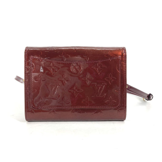 LOUIS VUITTON Clutch bag M91547 Monogram Vernis purple Monogram Vernis Rossmore PM Women Used Authentic