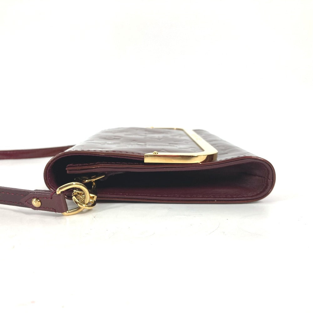 LOUIS VUITTON Clutch bag M91547 Monogram Vernis purple Monogram Vernis Rossmore PM Women Used Authentic