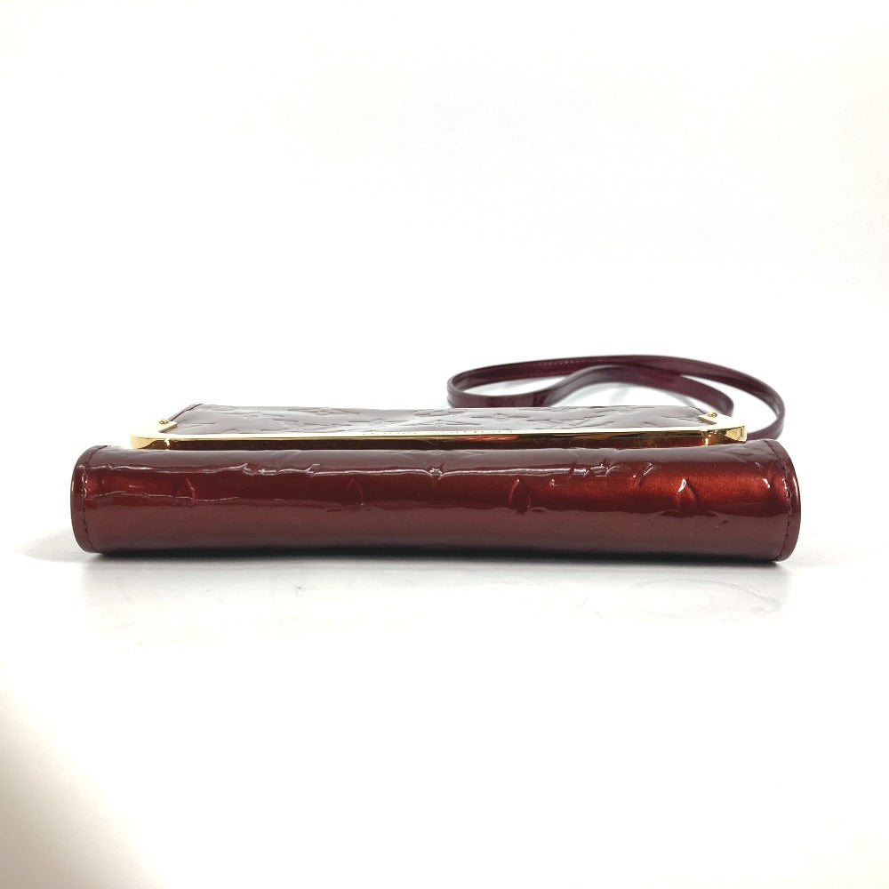 LOUIS VUITTON Clutch bag M91547 Monogram Vernis purple Monogram Vernis Rossmore PM Women Used Authentic