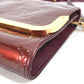 LOUIS VUITTON Clutch bag M91547 Monogram Vernis purple Monogram Vernis Rossmore PM Women Used Authentic