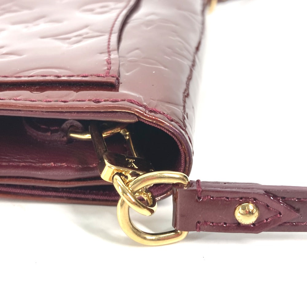 LOUIS VUITTON Clutch bag M91547 Monogram Vernis purple Monogram Vernis Rossmore PM Women Used Authentic