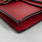 GUCCI Shoulder Bag 476432 leather Red 2WAY Bag Pouch Clutch Bag Dionysus Rhinestone Women Used Authentic