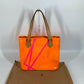 LOUIS VUITTON Shoulder Bag M91935 Monogram Vernis Canvas Orange Monogram Vernis Fluo Houston Women Used Authentic