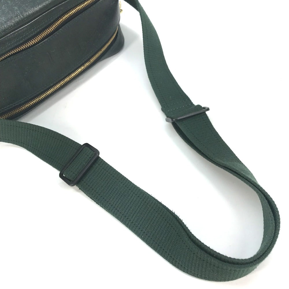 LOUIS VUITTON Shoulder Bag M30154 Taiga Leather green Taiga Reporter PM mens Used Authentic