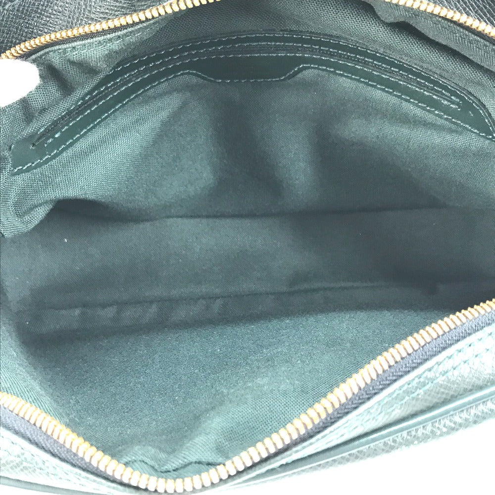 LOUIS VUITTON Shoulder Bag M30154 Taiga Leather green Taiga Reporter PM mens Used Authentic