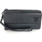 LOUIS VUITTON Long Wallet Purse M69831 Grain leather black Aerogram Zippy wallet mens Used Authentic
