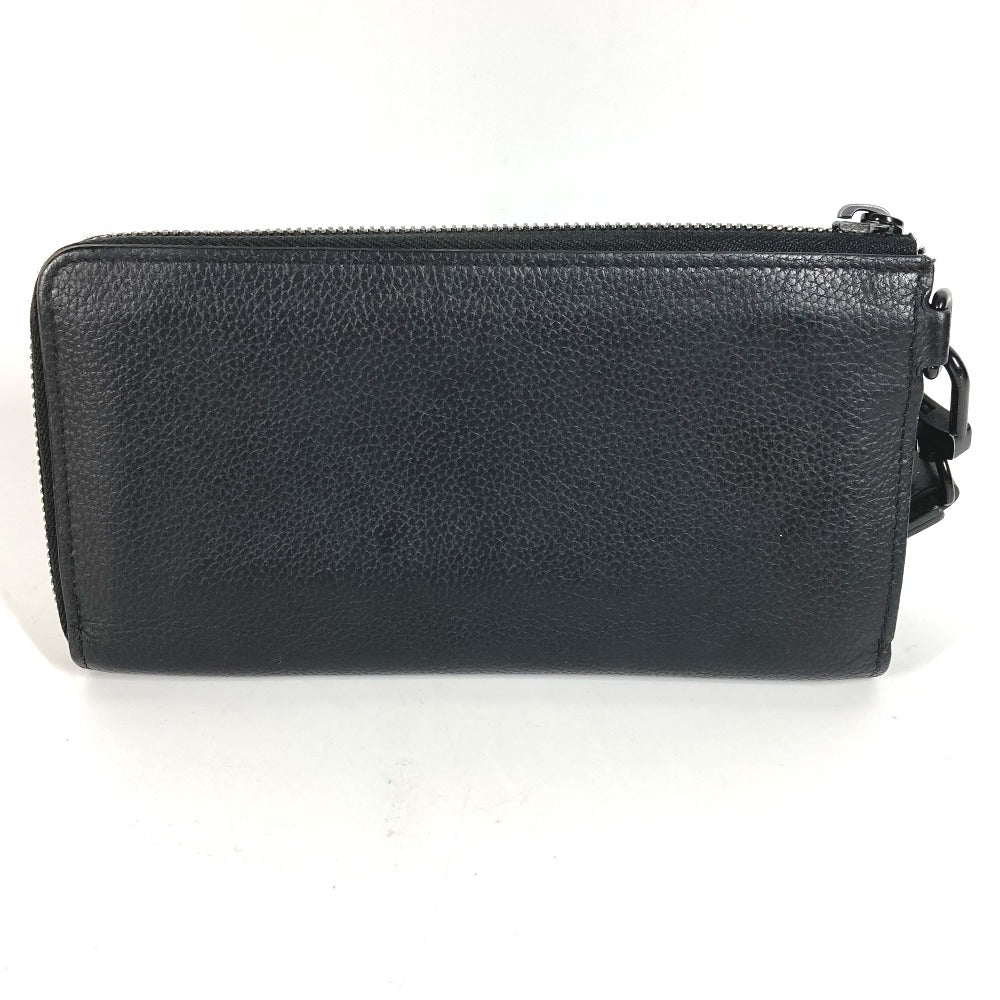 LOUIS VUITTON Long Wallet Purse M69831 Grain leather black Aerogram Zippy wallet mens Used Authentic
