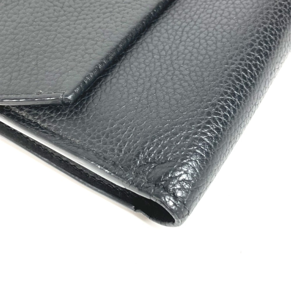 LOUIS VUITTON Long Wallet Purse M69831 Grain leather black Aerogram Zippy wallet mens Used Authentic
