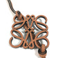 LOEWE charm C621232X83 leather black Bag Charm Key Holder anagram Women Used Authentic