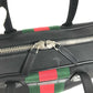 GUCCI Tote Bag 630922 Leather / canvas black Sherry line Business bag Women Used Authentic