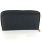 GUCCI Long Wallet Purse 496317 leather black logo mens Used Authentic