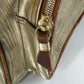 LOEWE Shoulder Bag Leather, Canvas gold vintage anagram Women Used Authentic