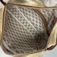 LOEWE Shoulder Bag Leather, Canvas gold vintage anagram Women Used Authentic