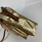LOEWE Shoulder Bag Leather, Canvas gold vintage anagram Women Used Authentic