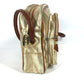 LOEWE Shoulder Bag Leather, Canvas gold vintage anagram Women Used Authentic