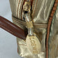LOEWE Shoulder Bag Leather, Canvas gold vintage anagram Women Used Authentic