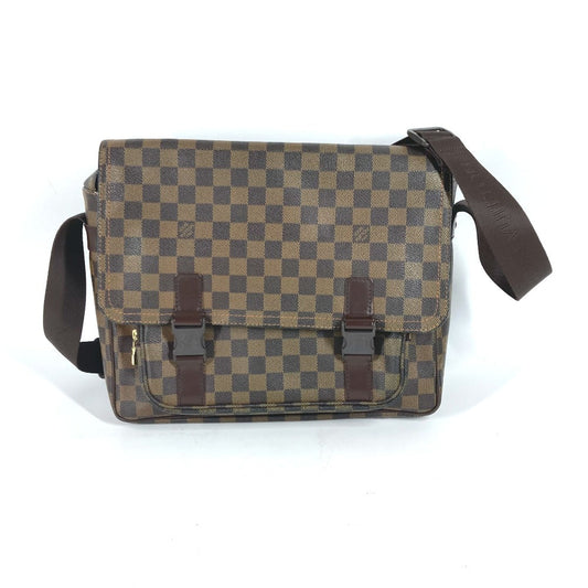 LOUIS VUITTON Shoulder Bag N51125 Damier canvas Brown Damier Messenger Melwil Women Used Authentic