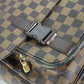 LOUIS VUITTON Shoulder Bag N51125 Damier canvas Brown Damier Messenger Melwil Women Used Authentic