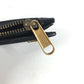 GUCCI Folded wallet 760223 leather black Double G Long Wallet Women Used Authentic