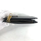 GUCCI Folded wallet 760223 leather black Double G Long Wallet Women Used Authentic