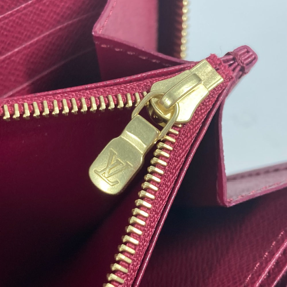 LOUIS VUITTON Long Wallet Purse M62256 Monogram canvas Brown Monogrammed with tassel Zippy wallet Women Used Authentic