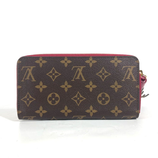 LOUIS VUITTON Long Wallet Purse M62256 Monogram canvas Brown Monogrammed with tassel Zippy wallet Women Used Authentic